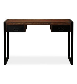 Bureau avec 2 tiroirs Bois de récupération massif 120x50x76 cm