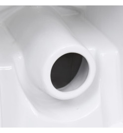 Toilette en céramique écoulement d'eau à l'arrière blanc