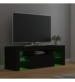 Meuble TV avec lumières LED noir 120x35x40 cm