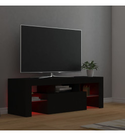 Meuble TV avec lumières LED noir 120x35x40 cm