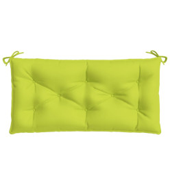 Coussin de banc de jardin vert brillant 100x50x7cm tissu oxford