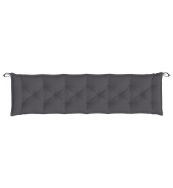 Coussins de banc de jardin 2 pcs anthracite tissu Oxford