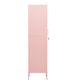 Armoire à casiers Rose 35x46x180 cm Acier