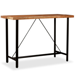 Ensemble de bar 7 pcs Bois d'acacia massif et de récupération