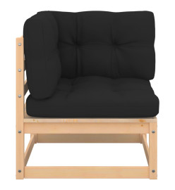Salon de jardin 5 pcs avec coussins Bois de pin massif