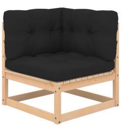 Salon de jardin 9 pcs avec coussins Bois de pin massif