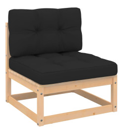 Salon de jardin 5 pcs avec coussins Bois de pin massif