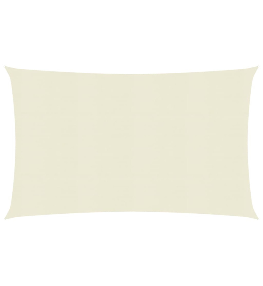 Voile d'ombrage 160 g/m² Crème 2,5x4,5 m PEHD