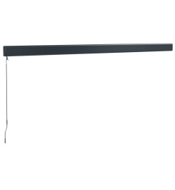 Auvent rétractable anthracite 4,5x3 m tissu et aluminium