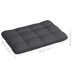 Coussins de canapé palette 7 pcs Anthracite