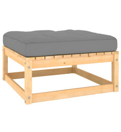 Salon de jardin 11 pcs avec coussins Bois de pin massif