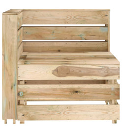 Salon de jardin 5 pcs Bois de pin imprégné de vert