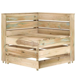 Salon de jardin 5 pcs Bois de pin imprégné de vert