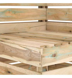 Salon de jardin 5 pcs Bois de pin imprégné de vert