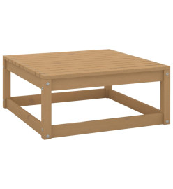 Salon de jardin 8 pcs avec coussins Marron miel Bois de pin