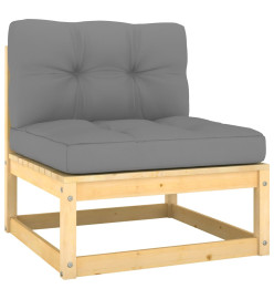 Salon de jardin 13 pcs avec coussins Bois de pin massif