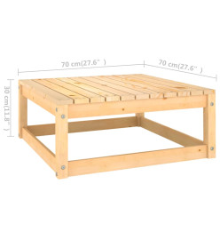 Salon de jardin 10 pcs avec coussins Bois de pin massif