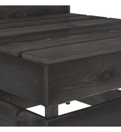 Salon de jardin 10 pcs Bois de pin imprégné de gris