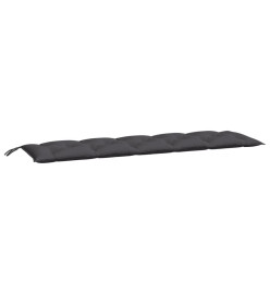 Coussins de banc de jardin 2 pcs anthracite tissu Oxford