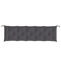 Coussins de banc de jardin 2 pcs anthracite tissu Oxford