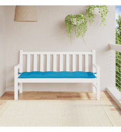 Coussin de banc de jardin bleu clair 150x50x7 cm tissu oxford