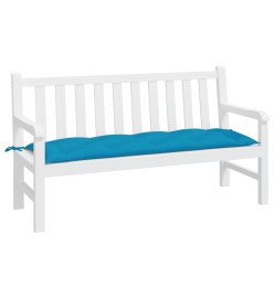 Coussin de banc de jardin bleu clair 150x50x7 cm tissu oxford