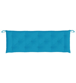 Coussin de banc de jardin bleu clair 150x50x7 cm tissu oxford