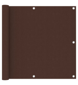 Écran de balcon Marron 90x300 cm Tissu Oxford