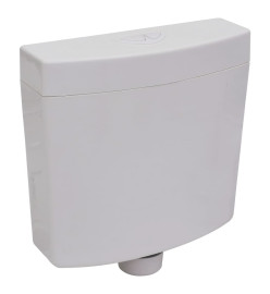 Réservoir de toilette avec entrée d'eau inférieure 3/6 L Gris