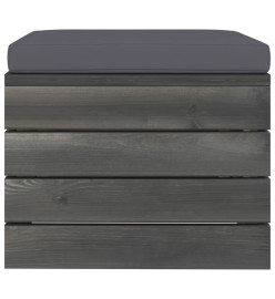 Salon palette de jardin 6 pcs avec coussins Bois de pin massif