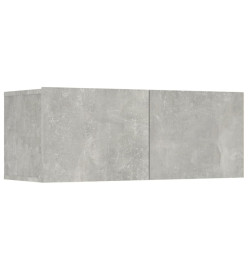 Meubles TV 4 pcs Gris béton 80x30x30 cm Bois d'ingénierie