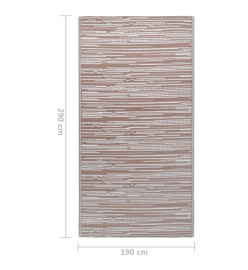 Tapis d'extérieur Marron 190x290 cm PP