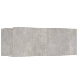 Ensemble de meubles TV 6 pcs Gris béton Bois d'ingénierie