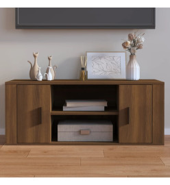 Meuble TV Chêne marron 100x35x40 cm Bois d'ingénierie