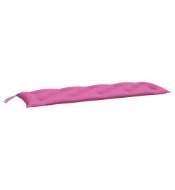 Coussin de banc de jardin rose 150x50x7 cm tissu oxford