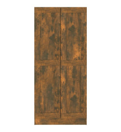 Armoire à livres Chêne fumé 82,5x30,5x185,5cm Bois d'ingénierie