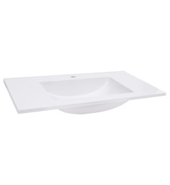 Lavabo encastré 600x460x130 mm SMC Blanc