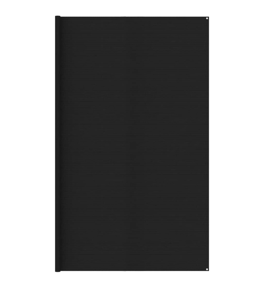 Tapis de tente 400x400 cm Noir PEHD