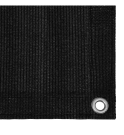 Tapis de tente 400x400 cm Noir PEHD