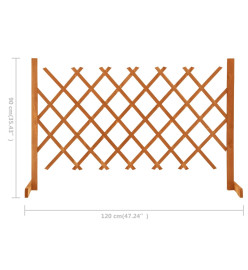 Clôture en treillis de jardin Orange 120x90 cm Bois de sapin