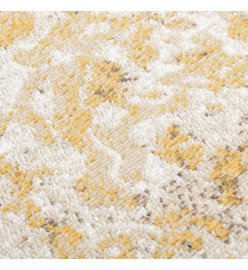 Tapis à tissage plat d'extérieur 100x200 cm Jaune