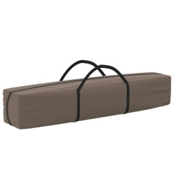 Tente de réception pliable avec parois Taupe 3x6 m