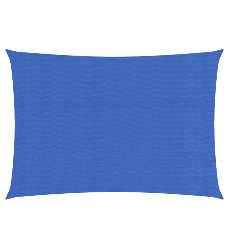 Voile d'ombrage 160 g/m² Bleu 2,5x4 m PEHD