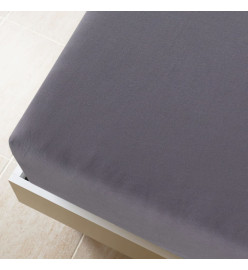 Draps-housses Jersey 2 pcs Anthracite 160x200 cm Coton