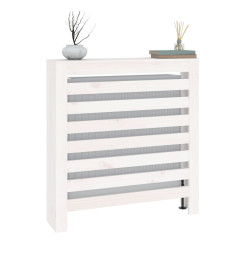 Cache-radiateur Blanc 79,5x19x84 cm Bois massif de pin