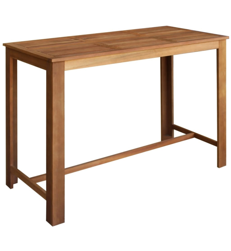 Table de bar Bois d'acacia solide 150 x 70 x 105 cm