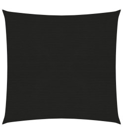 Voile d'ombrage 160 g/m² Noir 3,6x3,6 m PEHD