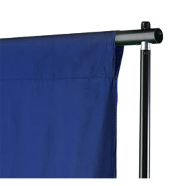 Toile de fond Coton Bleu 600x300 cm Incrustation