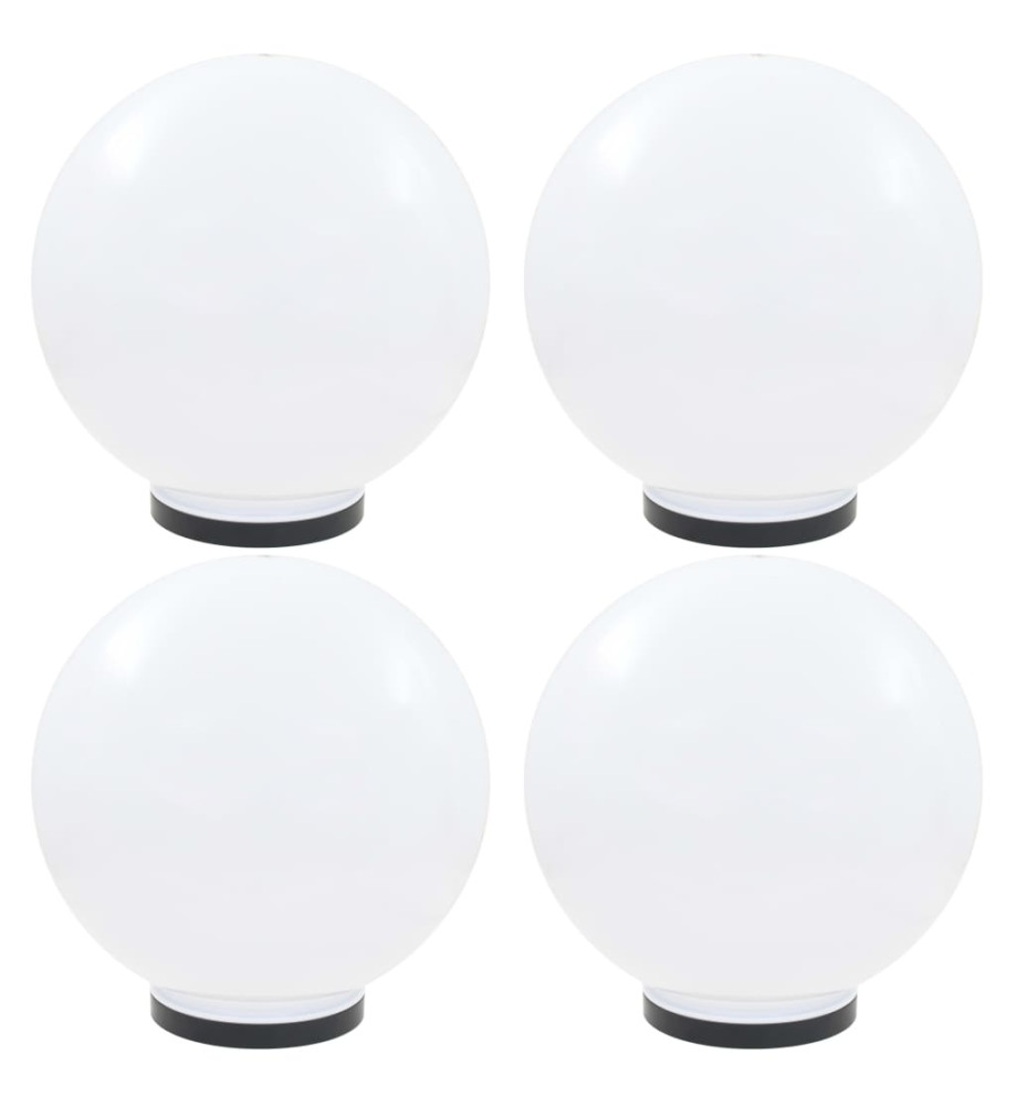 Lampes à LED sous forme de boule 4 pcs Sphérique 40 cm PMMA