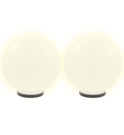 Lampes à LED sous forme de boule 4 pcs Sphérique 40 cm PMMA